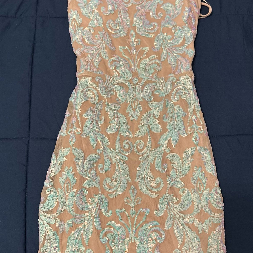 Windsor Iridescent Sequin Mini Dress